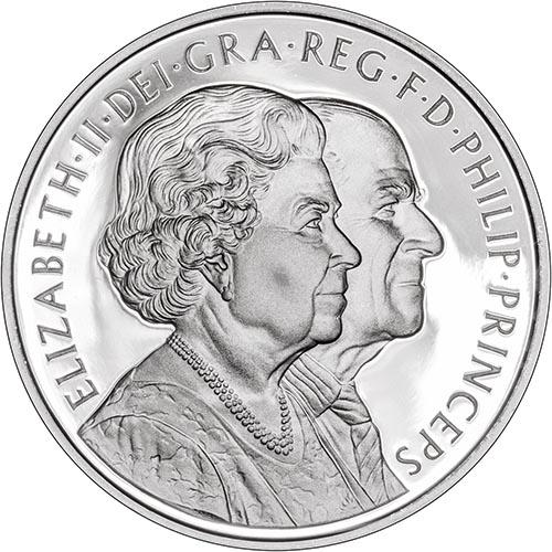 2007 ダイヤモンドウエディング 5ポンド プルーフ銀貨 ③ 【公式通販】