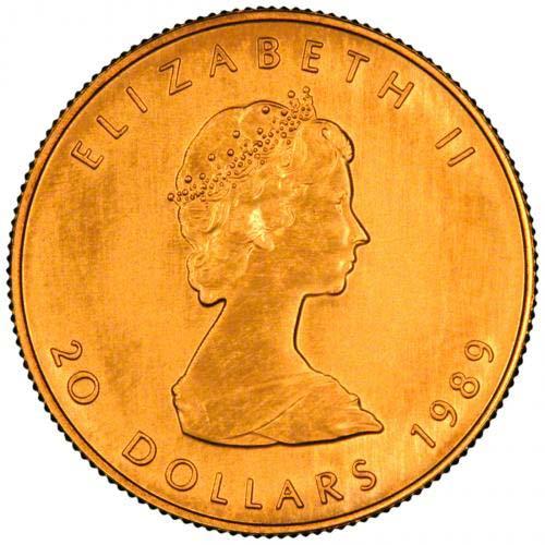 1989 Gold Maple 0.5 oz Coin | Chard