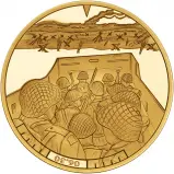 2019 The D-Day Landings Gold Proof Elizabeth II £5  Coin With Box with Cert Guernsey Unknown 3 Coins assault on omaha and utah beaches reverse