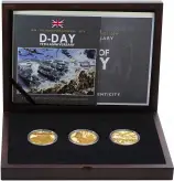 2019 75th Anniversary of the D-Day Landings Gold Proof £5 Coin Set - Guernsey
