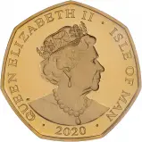 2020 Gold Proof 75th Anniversary VE Day 50 Pence 7-Coin Set obverse