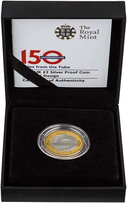 2013 UK Coin £2 Silver Proof London Underground - Roundel 22729