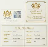 2019 Gold Proof Elizabeth II 50 Years of the 50p Pound Sterling 50 Pence  Coin With Box with Cert United Kingdom The Royal Mint provenance