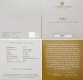 2020 Gold Proof Winnie The Pooh and Friends Piglet Pound Sterling 50 Pence  Coin United Kingdom The Royal Mint cert and specs