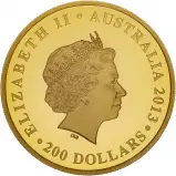 2013 Gold Proof 2 oz 175th Anniversary of Coronation of Queen Victoria $200 Coin obverse
