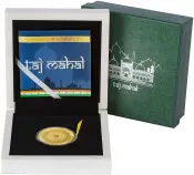 2020 18/25 Gold Proof 100 Gram Taj Mahal $50  Coin Single with Cert Solomon Islands in box