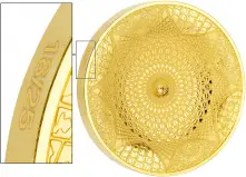 2020 18/25 Gold Proof 100 Gram Taj Mahal $50  Coin Single with Cert Solomon Islands issue number