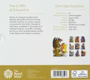 2021 £5 BU Queen's Beasts - Griffin of Edward III Coin specs and info