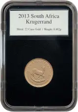 2013 Gold 0.25 oz Krugerrand Coin - reverse