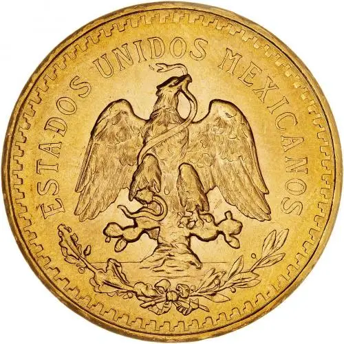 1945 Gold 50 Pesos Mexico Bullion Coin Obverse