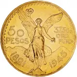 1945 Gold 50 Pesos Mexico Bullion Coin