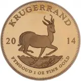 2014 1 oz Gold Proof Krugerrand Coin reverse