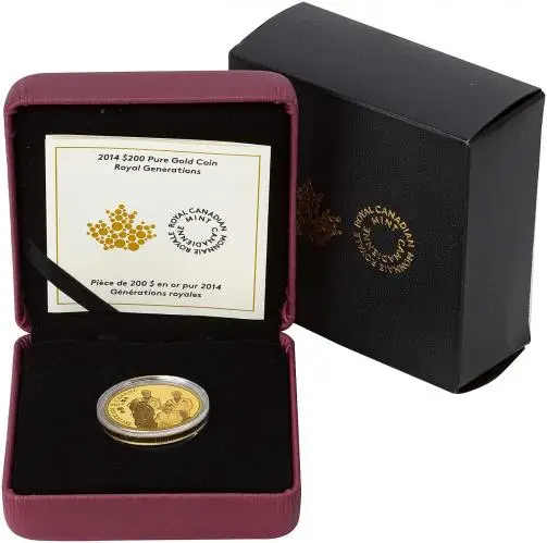 2014 Gold Proof Royal Generations 1 oz Coin in box