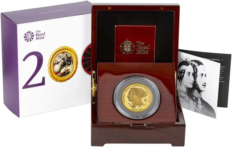 2019 Gold Proof 5 oz Coin 200th Anniversary of the Birth of Queen Victoria in box