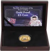 2019 Gold Proof 50th Anniversary of the Moon Landing £5 Coin - Isle of Man