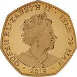 2019 Gold Proof ICC Cricket World Cup 50 Pence 5 Coin Set - Isle of Man obverse