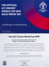 2019 Gold Proof ICC Cricket World Cup 50 Pence 5 Coin Set - Isle of Man with cert