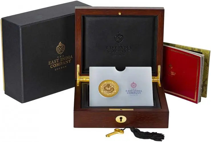 2019 Gold Proof Chinese Trade Dollar East India Company in box