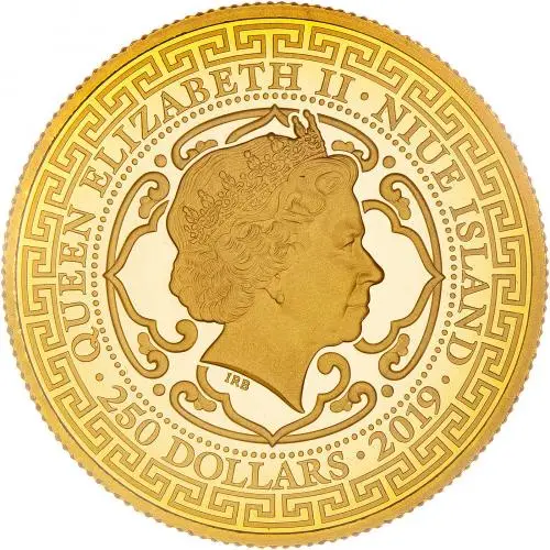 2019 Gold Proof Chinese Trade Dollar East India Company obverse
