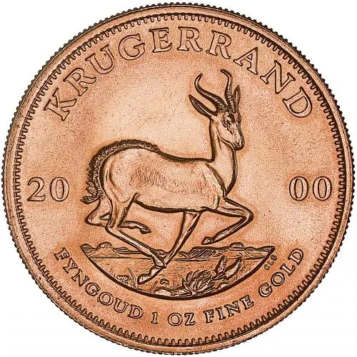 2000 1 oz Gold Krugerrand Bullion Coin reverse 1