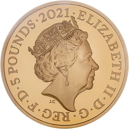 2021 QEII 95th Birthday Gold Proof Five Pound Coin | Chards