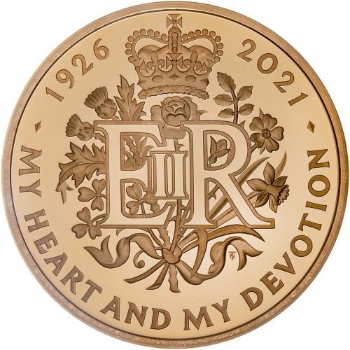 2021 QEII 95th Birthday Gold Proof Five Pound Coin | Chards