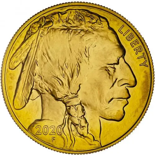 2020 Gold 1 Ounce Buffalo Bullion Ungraded Coin United States of America US Mint obverse
