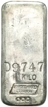 Silver 1 Kg Bar Engelhard - Pre-Owned reverse 1