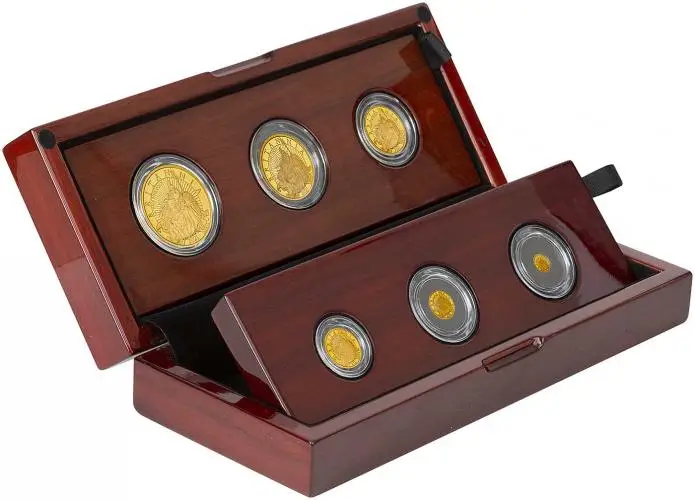 2021 Gold Proof Core Range Britannia 6-Coin Set in box side view