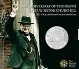 2015 UK Coin £5 / Crown BU Winston Churchill