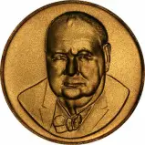1965 Winston Churchill 8-Medallion Set by John Taylor of London Obverse