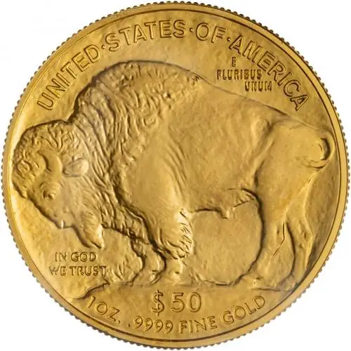 2021 Gold Bullion 1 Ounce Buffalo Coin United States of America Reverse