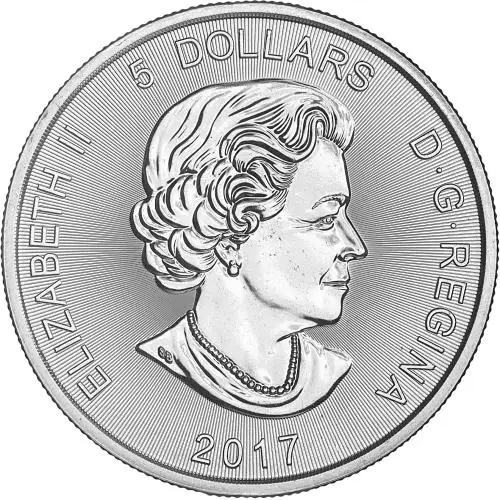 2017 Silver Bullion 1 Ounce Lynx Coin Royal Canadian Mint obverse