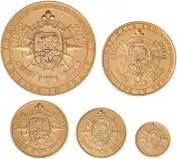 2018 Gold Proof Falklands Conflict Sovereign 5 Coin Set