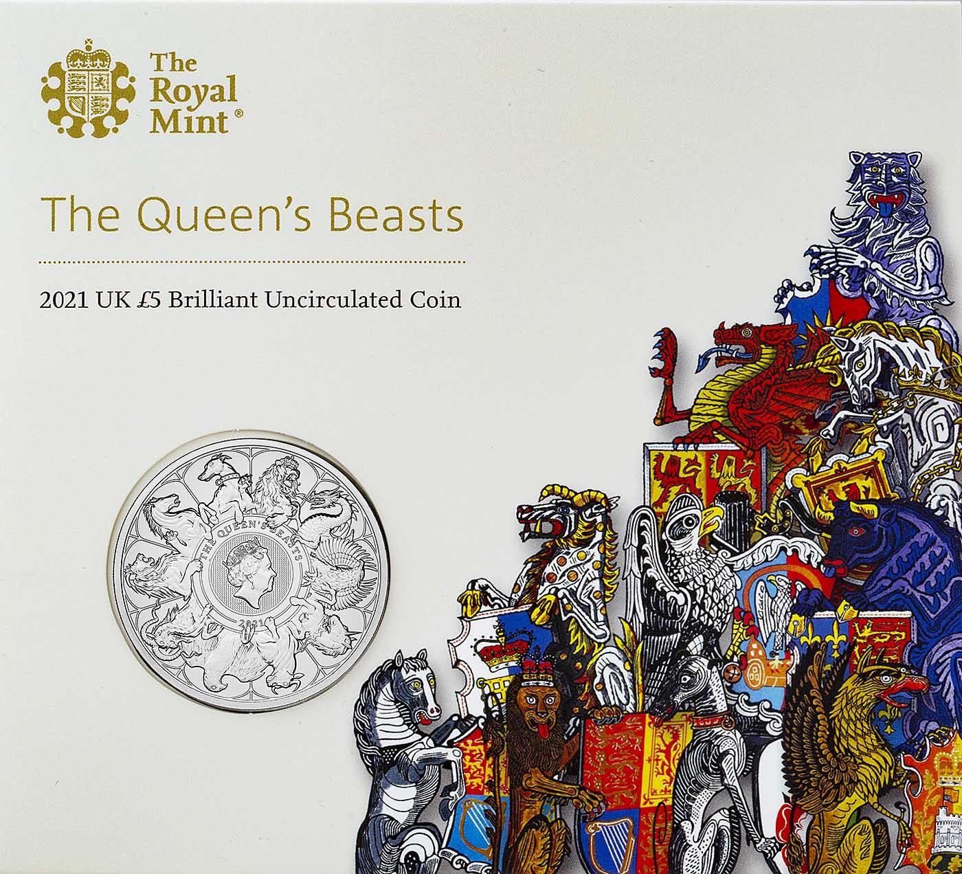 2021 Queen's Beasts Completer £5 Coin | Chards