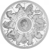 2021 Queen's Beasts 1 oz Silver Proof Coin - Completer Coin reverse