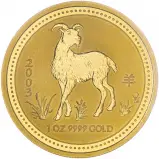 2003 Year of the Goat Perth Mint Lunar 1 oz Gold Bullion Coin