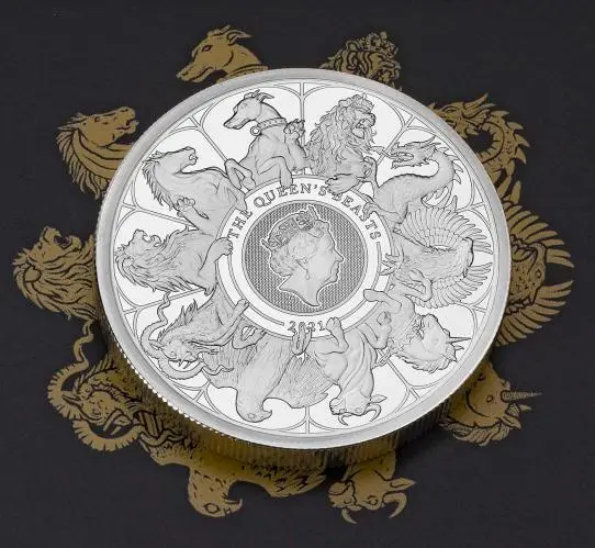 2021 Queen's Beasts 2 oz Silver Proof Coin - 'Completer' Coin arty
