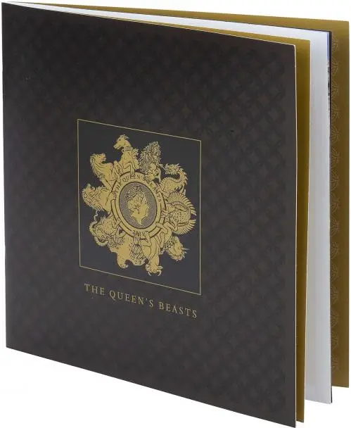 2021 Queen's Beasts 2 oz Silver Proof Coin - 'Completer' Coin booklet