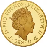  2021 5 oz Gold Proof Queen's Beasts Completer Coin obverse