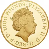 2021 1 kg Gold Proof Queen's Beasts Completer Coin obverse