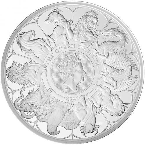 2021 Queen's Beasts 10 Ounce Silver Proof Coin Chards
