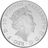 2021 Queen's Beasts 10 oz Silver Proof Coin - Completer Coin obverse