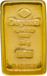 Gold 250 Gram Bar Degussa - Pre-Owned