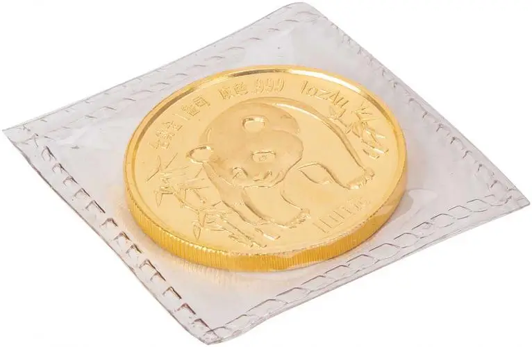 1986 Chinese Panda 1 oz Gold Bullion Coin  display