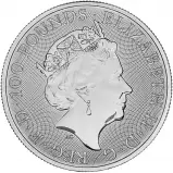 2020 Platinum Bullion Ungraded 1 Ounce Queen's Beasts Falcon of the Plantagenets  Coin Single United Kingdom The Royal Mint obverse