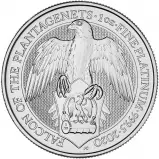 2020 1 oz Platinum Queen's Beasts Falcon of the Plantagenets Bullion Coin