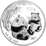 2006 Silver Uncirculated 1 Ounce Panda 10 Yuan Coin