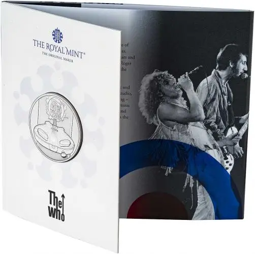 2021 The Who - Music Legends BU £5 Coin in card