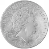 2020 Silver Bullion 10 Ounce Queen's Beasts Yale of Beaufort Coin - Pre-Owned Obverse